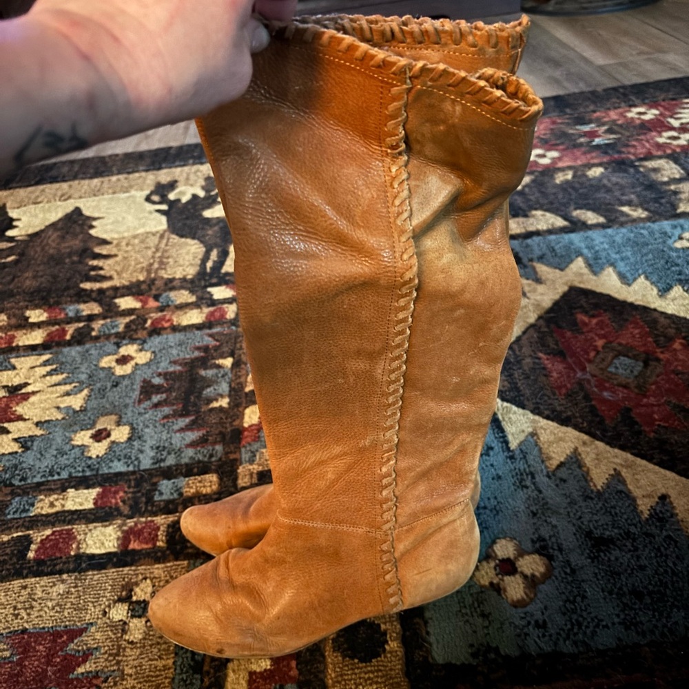 INC International Concepts Tan Over the Knee Boots